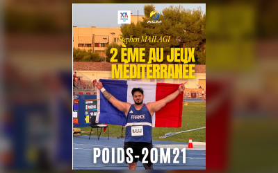 Stephen Mailagi médaille d&rsquo;argent aux Jeux Méditerranéens – AC Miramas